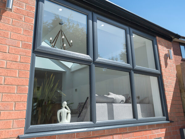 UPVC Windows in Anthracite Grey