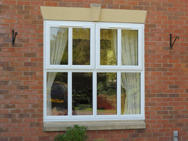 White UPVC Casement Windows